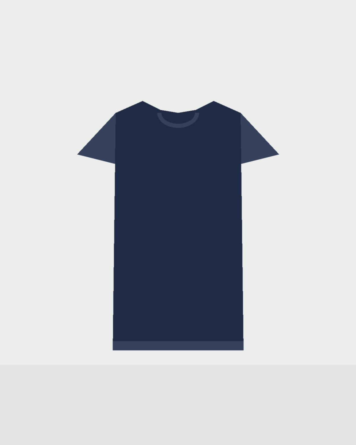 Oneman Premium T-Shirt in Navy, front